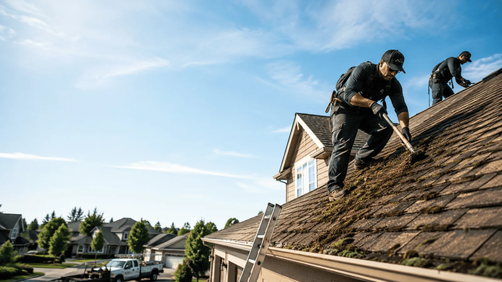 Roof Moss Removal in Lansing, IA near me
